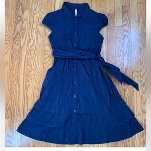 Anthropologie Maeve Blue Shirt Dress